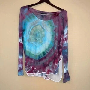 Up-cycled, tie dyed, Banana Republic shirt